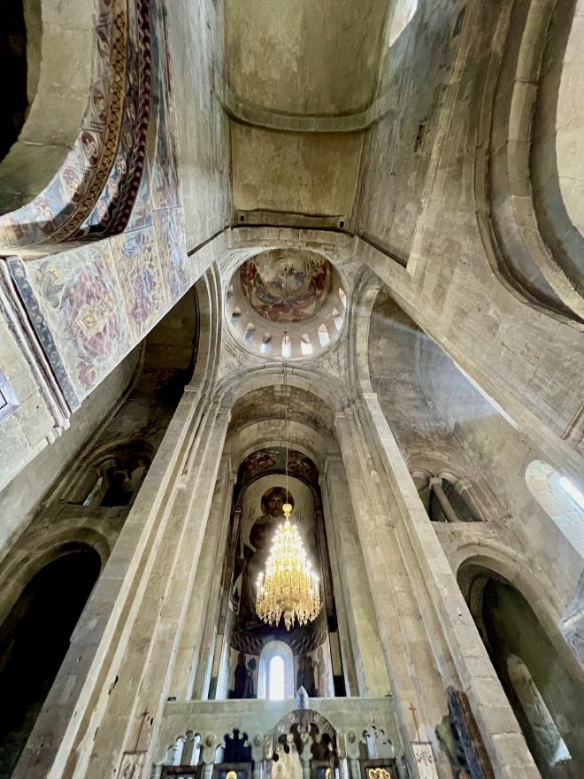 Inside Svetitskhoveli Cathedral