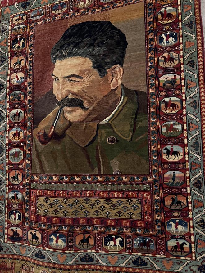 Gifted carpet at the Stalin Museum